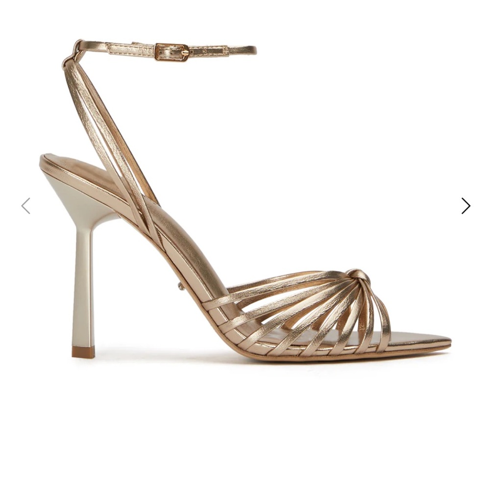 Tony Bianco Maxos Amber Napa Metallic Heel Worn Once